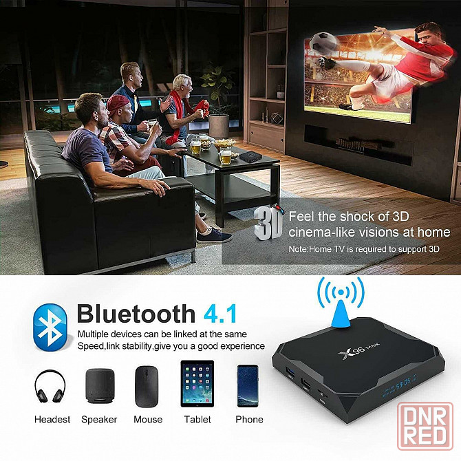 X96 Max plus 4/32 Гб Android Приставка Smart TV, андроид смарт тв Донецк - изображение 5