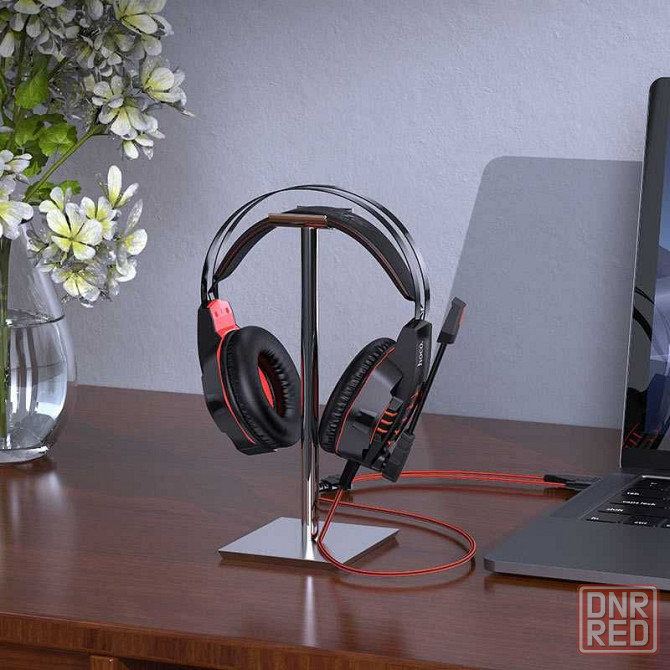 Наушники Игровые с LED подсветкой и микрофоном, гарнитура HOCO W102 Донецк - изображение 3