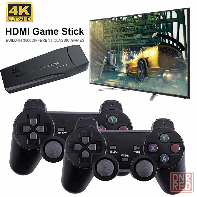 Игровая приставка, ретро консоль Game Stick Lite 4K 64 Gb (PS1, Sega, Dendy, Nintendo) до 10000 игр Донецк - изображение 1