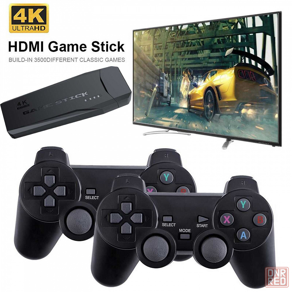 Игровая приставка, ретро консоль Game Stick Lite 4K 64 Gb (PS1, Sega,  Dendy, Nintendo) до 10000 игр - Приставки Донецк на DNR.RED