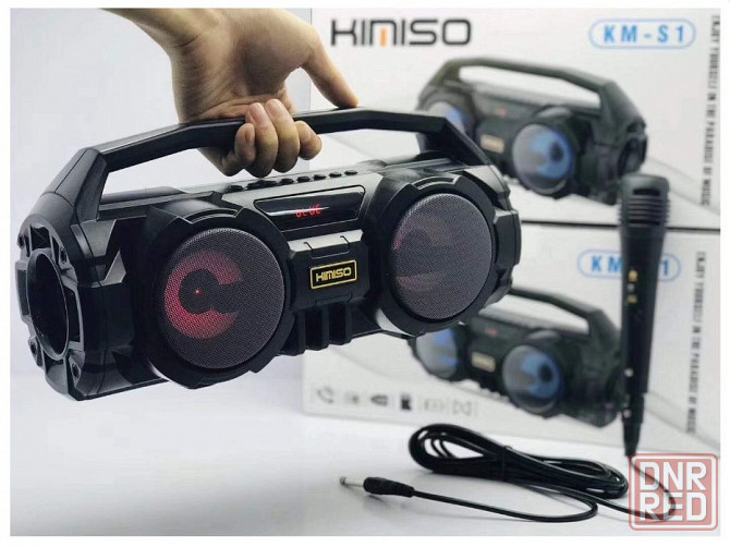 Портативная беспроводная колонка с Подсветкой KIMISO S1, 10Вт Донецк - изображение 7