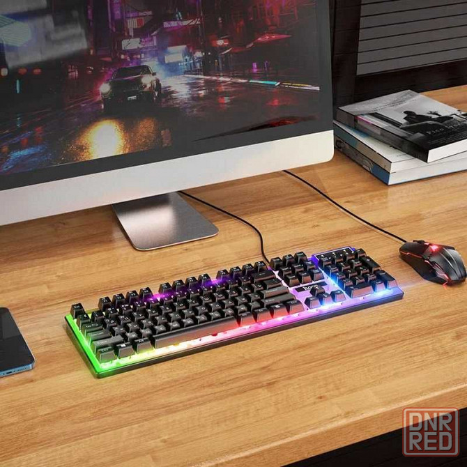 Игровая клавиатура + мышь с RGB подсветкой HOCO GM18 (ВЛАГОЗАЩИТА) Донецк - изображение 8