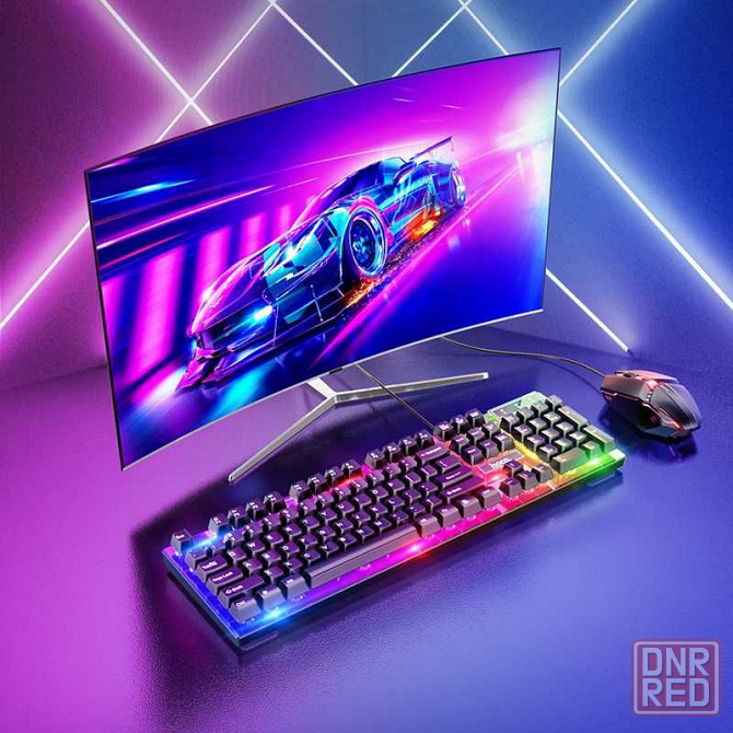 Игровая клавиатура + мышь с RGB подсветкой HOCO GM18 (ВЛАГОЗАЩИТА) Донецк - изображение 1