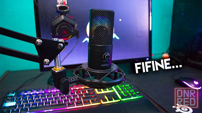 Микрофон - FIFINE T669, для компьютера, USB, студийный набор, стойка Донецк - изображение 3