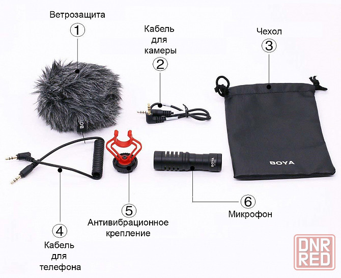 Микрофон для камеры - BOYA BY-MM1, конденсаторный, видео, фото Донецк - изображение 5