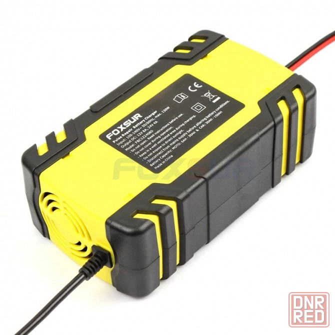 Автоматическое импульсное зарядное устройство для автомобильного аккумулятора Foxsur 12V-24V 8A Горловка - изображение 5