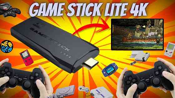 Игровая приставка, ретро консоль Game Stick Lite 4K 64 Gb более 10000 игр Макеевка