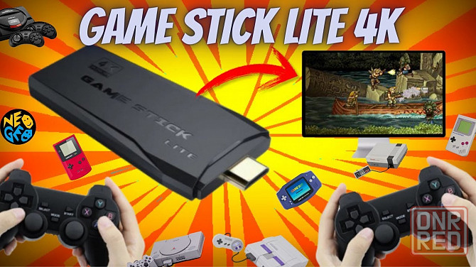 Игровая приставка, ретро консоль Game Stick Lite 4K 64 Gb более 10000 игр Макеевка - изображение 1