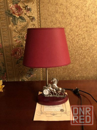 настольная лампа с часами (Франция / Les etains du prince) Донецк - изображение 1