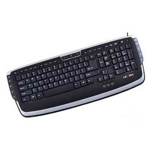 Клавиатура проводная Lexma LK7250 USB; Black-Silver Донецк