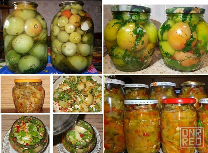 Домашняя консервация помидоры, кабачки, варенье из мяты Донецк - изображение 1