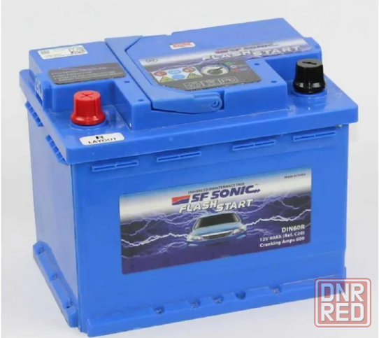 Новый аккумулятор FLASH START 60Ah/600A (пр-во Индия) Донецк - изображение 1