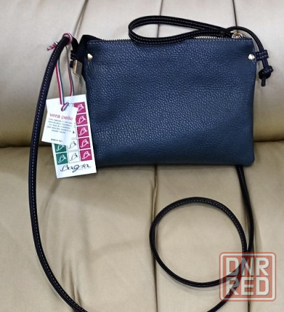 Женская Итальянская сумка Bagia с плечевым ремнем кожа Донецк - изображение 1