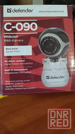 Веб-камера Defender C-090 Black Для общения и дистанционного обучения школьников Макеевка - изображение 1