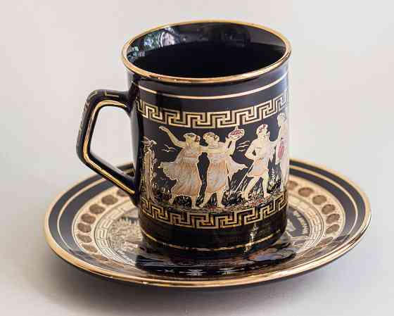 Чашка и блюдце с рисунками из греческой мифологии Донецк