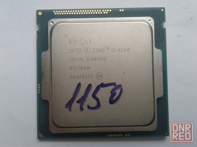 Процессор Intel Core i3-4160(LGA1150;2 ядра/4 потока;3,6Ггц) Донецк - изображение 1