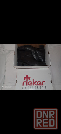 Ботинки женские Rieker 41 размер, кожа (Отличное состояние) Донецк - изображение 1