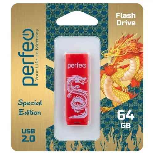 Флешка USB-Flash 2.0 64Gb Perfeo C04 Red Донецк