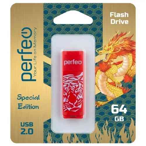 Флешка USB-Flash 2.0 64Gb Perfeo C04 Red Донецк