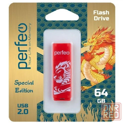 Флешка USB-Flash 2.0 64Gb Perfeo C04 Red Донецк - изображение 2