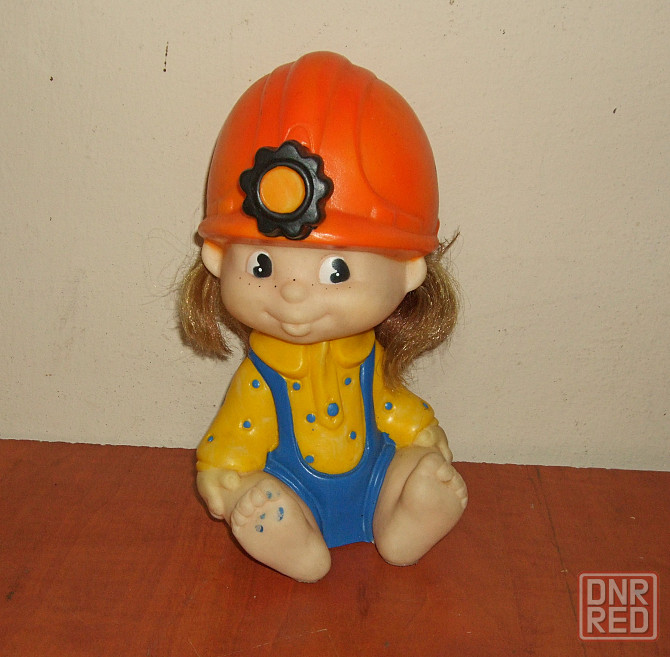 Игрушка кукла резиновая Шахтер СССР Донецк - изображение 1