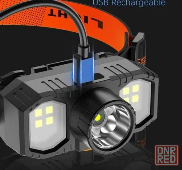 Фонарик LED налобный со встроенным аккумулятором Донецк - изображение 3