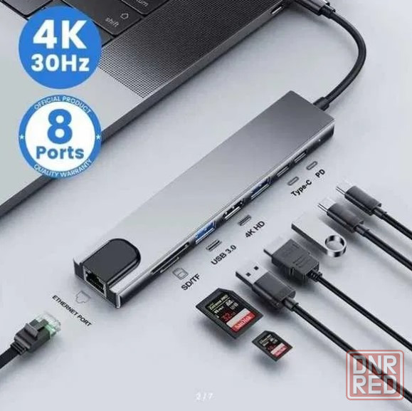 Док-станция USB Type-C разветвитель на HDMI 4K Донецк - изображение 2