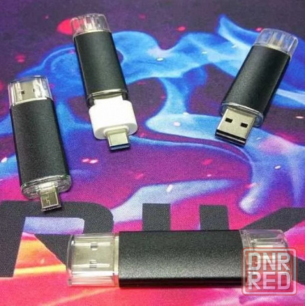 Флешка 64 ГБ USB + microUSB новая с гарантией Донецк - изображение 1