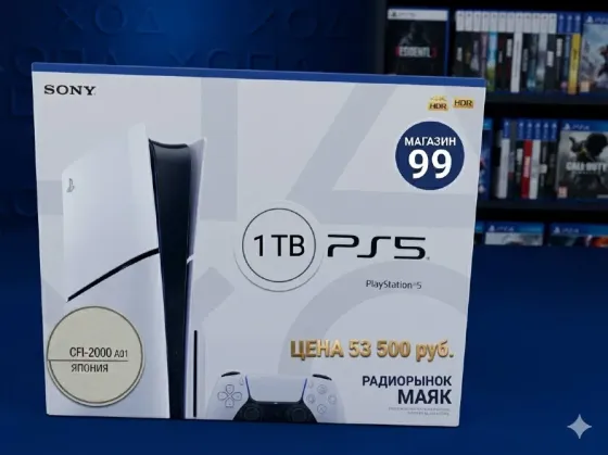 PS5 Slim 1Tb! Новая! Донецк