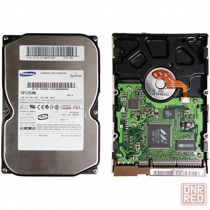 Жесткий диск HDD IDE SAMSUNG SP1203N - 120Гб Донецк - изображение 1