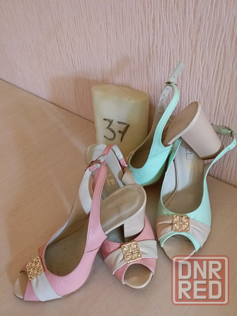 Босоножки пудра НОВЫЕ кожа Турция 37 размер / женская обувь Донецк - изображение 1