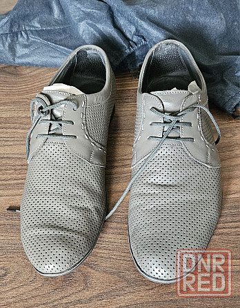 Кожаные туфли мужские, летние Донецк - изображение 6