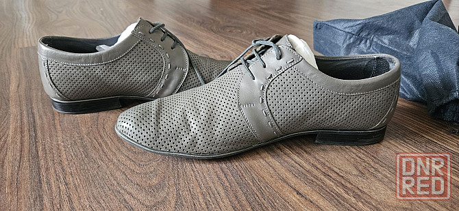 Кожаные туфли мужские, летние Донецк - изображение 4
