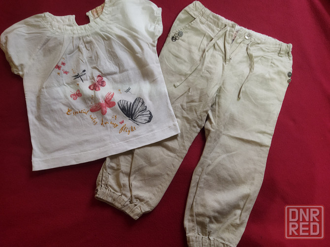 Комплект штанишки + футболка на девочку 2 года Донецк - изображение 1