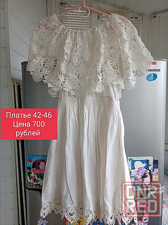 Продам летнее белое платье Донецк - изображение 1