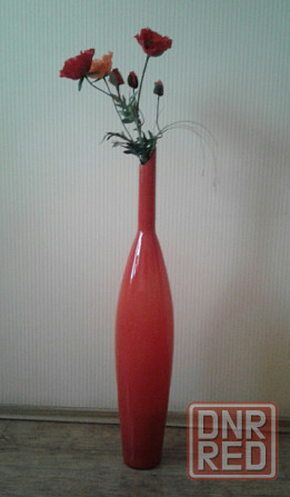 Напольная ваза из красного стекла Донецк - изображение 3