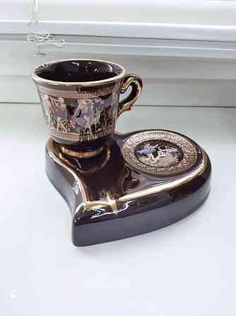 Коллекционная чашка для кофе на подставке Макеевка