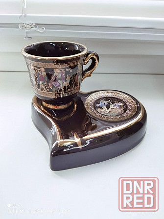 Коллекционная чашка для кофе на подставке Макеевка - изображение 1