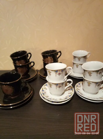 Наборы кофейных чашек с блюдцами Донецк - изображение 1