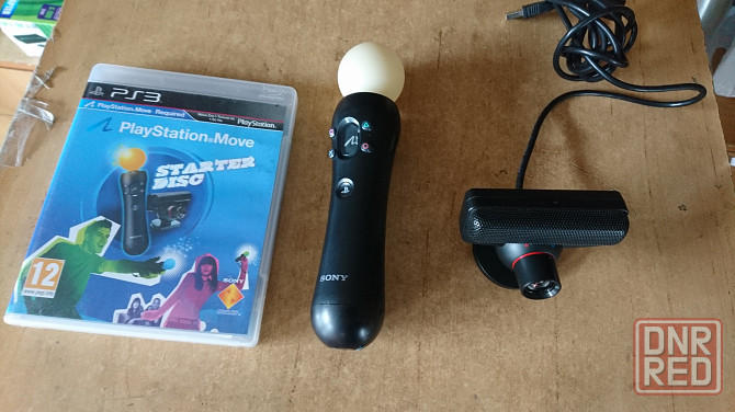 Playstation 3 MOVE controller+камера+диск с играми! Донецк - изображение 1