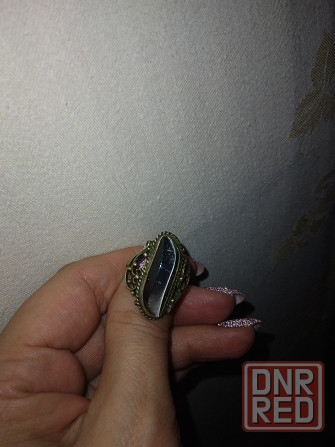 Кольцо мельхиор с камнем Донецк - изображение 6