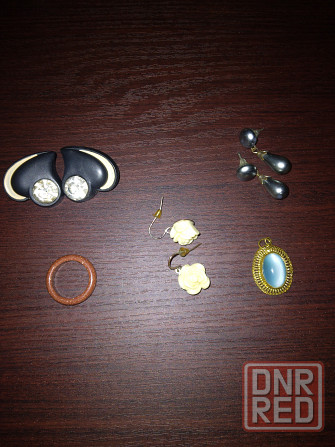 Клипсы, кольцо, кулон, серьги Донецк - изображение 2