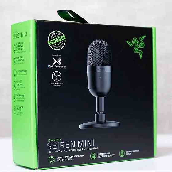 Микрофон - Razer Seiren Mini, для компьютера, USB Донецк