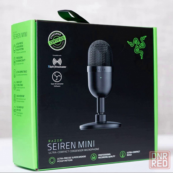 Микрофон - Razer Seiren Mini, для компьютера, USB Донецк - изображение 1