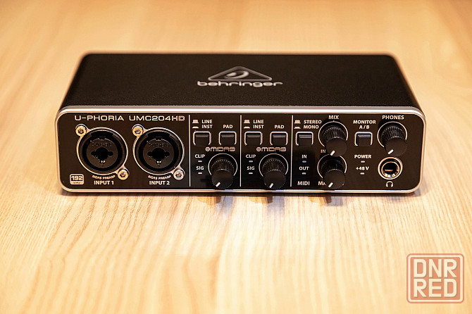 Звуковая карта - Behringer U-PHORIA UMC204HD, внешняя, аудиоинтерфейс Донецк - изображение 3