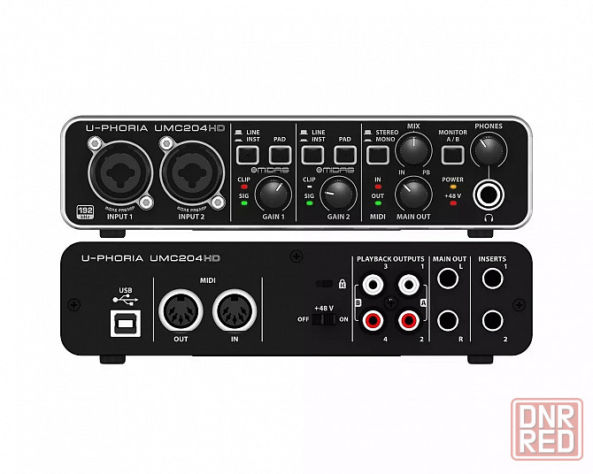 Звуковая карта - Behringer U-PHORIA UMC204HD, внешняя, аудиоинтерфейс Донецк - изображение 1