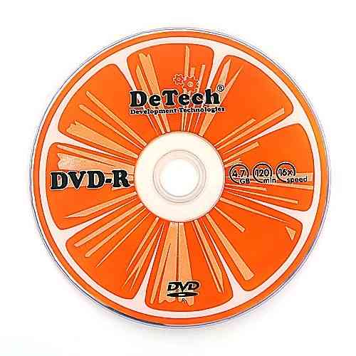 DVD-R диск чистый DeTech 4.7GB/120MIN 16x + конверт Донецк