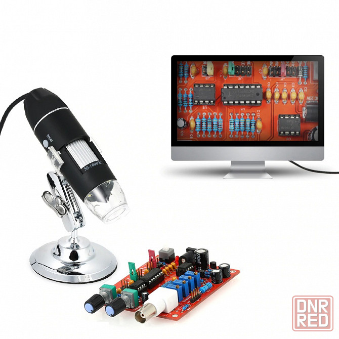 USB-микроскоп - OOTDTY, 1600X, электронный, цифровой с подставкой Донецк - изображение 2