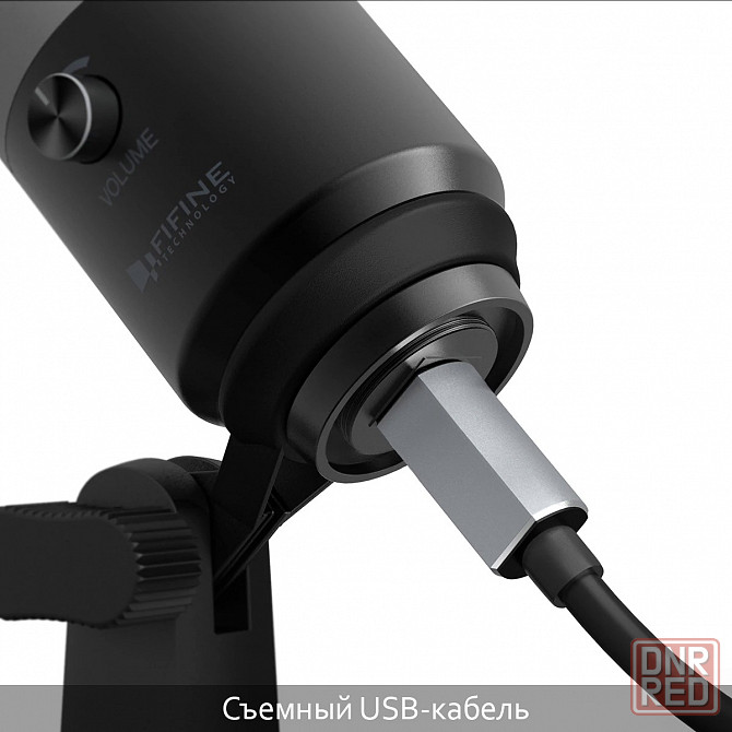 Микрофон-USB - FIFINE K670 + стойка, для компьютера, студийный Донецк - изображение 5