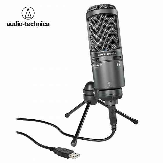 Студийный микрофон - Audio-Technica AT2020 USB+, конденсаторный Донецк